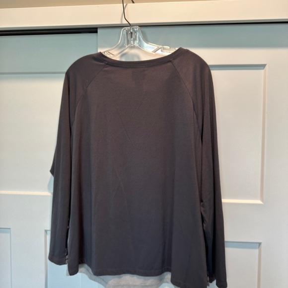 Ruby Rd. Size L gray overlay tunic - like new - Picture 4 of 4